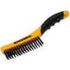 Roughneck Shoe Handle Wire Brush Soft Grip 250mm (10in)