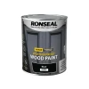 Ronseal 10 Year Weatherproof Wood Paint Black Gloss 750ml