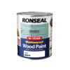 Ronseal 10 Year Weatherproof Wood Paint White Gloss 750ml