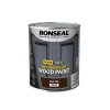 Ronseal 10 Year Weatherproof Wood Paint Dark Oak Gloss 750ml