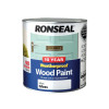 Ronseal 10 Year Weatherproof Wood Paint White Gloss 2.5 Litre