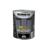 Ronseal 10 Year Weatherproof Wood Paint Black Satin 750ml