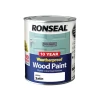 Ronseal 10 Year Weatherproof Wood Paint White Satin 750ml