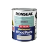 Ronseal 10 Year Weatherproof Wood Paint Grey Stone Satin 750ml