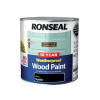 Ronseal 10 Year Weatherproof Wood Paint Black Satin 2.5 Litre