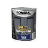 Ronseal 10 Year Weatherproof Wood Paint Royal Blue Satin 750ml