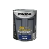 Ronseal 10 Year Weatherproof Wood Paint Royal Blue Satin 750ml