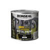 Ronseal Direct to Metal Paint Black Satin 250ml