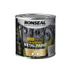 Ronseal Direct to Metal Paint Gold Satin 250ml