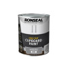 Ronseal One Coat Cupboard Paint Granite Grey Satin 750ml