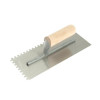 RST Notched Trowel 6mm Square Notches Wooden Handle 11in x 4.1/2in