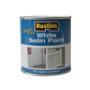 Rustins Quick Dry White Satin Paint