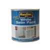 Rustins Quick Dry White Satin Paint