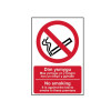 Scan No Smoking English / Welsh PVC 200 x 300mm