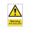 Scan Warning Anti Climb Paint - PVC 200 x 300mm