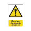 Scan Caution Cleaning In Progress - PVC 200 x 300mm