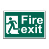 Scan Fire Exit Man Running Left - PVC Sign 300 x 200mm
