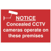 Scan Notice Concealed CCTV Cameras Operate On These Premises - PVC 300 x 200mm
