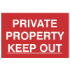 Scan Private Property Keep Out - PVC 300 x 200mm
