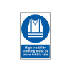 Scan High Visibility Jackets Must Be Worn In This Site - PVC Sign 200 x 300mm