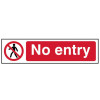 Scan No Entry - PVC 200 x 50mm