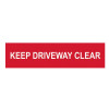 Scan Keep Driveway Clear - PVC 200 x 50mm