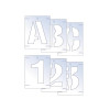 Scan Letter & Number Stencil Kit 25mm