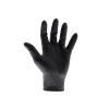 Scan Black Heavy-Duty Nitrile Disposable Gloves Medium Size 7 (Box of 100)