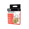 Scan Brass Padlock 40mm Keyed Alike Pack of 2