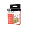 Scan Brass Padlock 40mm Keyed Alike Pack of 2