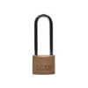 Scan Brass Padlock 40mm Long Shackle