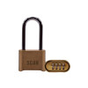 Scan Brass Combination Padlock 50mm Long Shackle