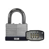 Scan Laminated Steel Combination Padlock 50mm