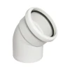 135&Acirc;&ordm; SINGLE SOCKET BEND White