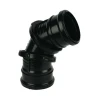0&Acirc;&ordm; - 90&Acirc;&ordm; ADJUSTABLE DOUBLE SOCKET BEND Black
