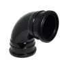 92 1/2º DOUBLE SOCKET BEND Black