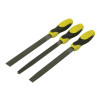 Stanley File Set 3 Piece Flat , 1/2 Round, 3 Square 200mm (8in)