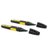 Stanley Black Chisel Tip Markers (2)