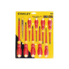 Stanley FatMax® VDE Insulated Phillips Pozidriv & Slotted Screwdriver Set 10 Piece