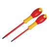 Stanley FatMax VDE Insulated Borneo Phillips Scewdriver Set of 2