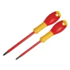 Stanley FatMax VDE Insulated Borneo Phillips Scewdriver Set of 2