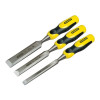 Stanley Dynagrip Bevel Edge Chisel with Strike Cap Set (3) 12, 18 & 25mm