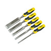 Stanley Dynagrip Bevel Edge Chisel with Strike Cap Set (5) 6, 12, 18, 25 & 32mm