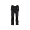 Stanley Dixon Slim Fit Trousers Black Camouflage Waist 32in Leg R