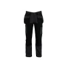 Stanley Dixon Slim Fit Trousers Grey/Black Waist 32in Leg R