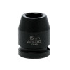 Teng Tools Impact Socket Hexagon 6 Point 1/2in Drive 15mm