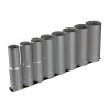Teng Tools M1207 Socket Clip Rail Set of 8 Metric 1/2in Drive