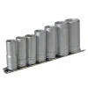 Teng Tools M3807 Socket Clip Rail Set of 7 Metric 3/8in Drive