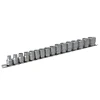 Teng Tools M3816 Socket Clip Rail Set of 16 Metric 3/8in Drive