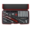 Teng Tools T1436 Socket Set of 36 Metric 1/4in Drive